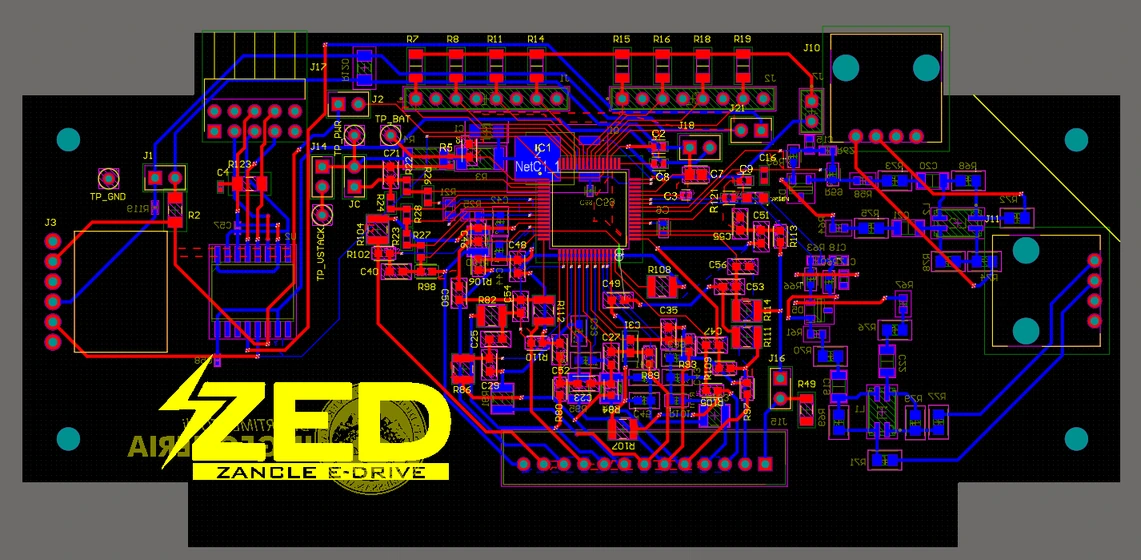 Layout della PCB del BMS ZED